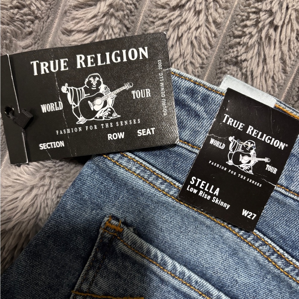 True Religion Stella Low Rise Skinny Jean Medium/Light Wash SZ27